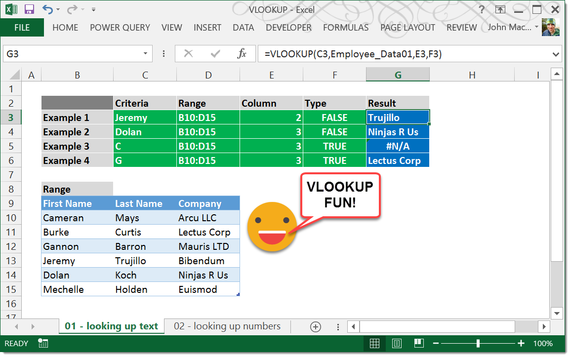 VLOOKUP Function How To Excel