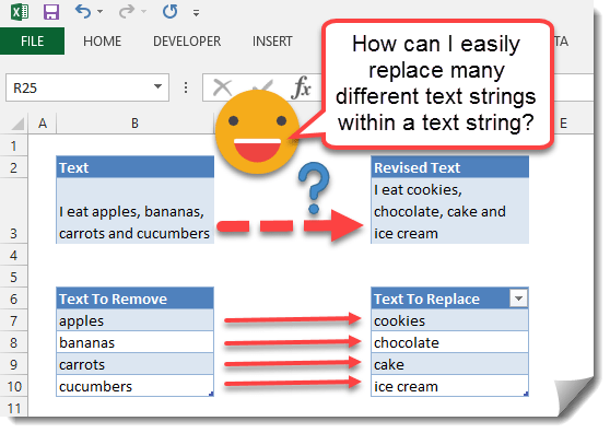 How To Find And Replace Multiple Text Strings Within A Text String 