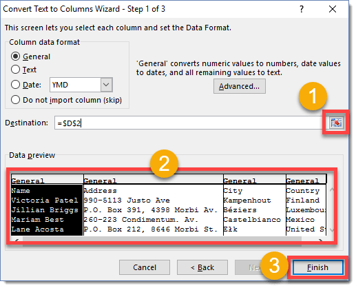 Step 004 How To Separate Data In A Cell Based On Line Breaks How To 