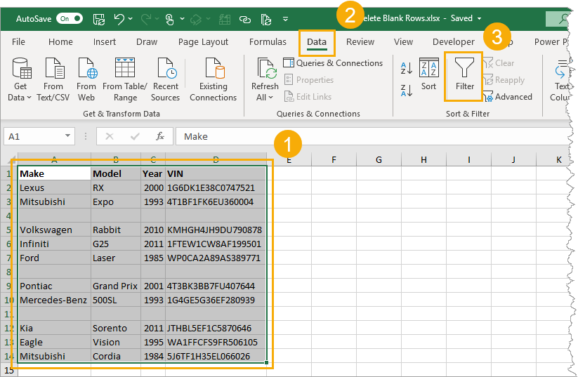 Delete Rows With No Data In Excel Mserlun