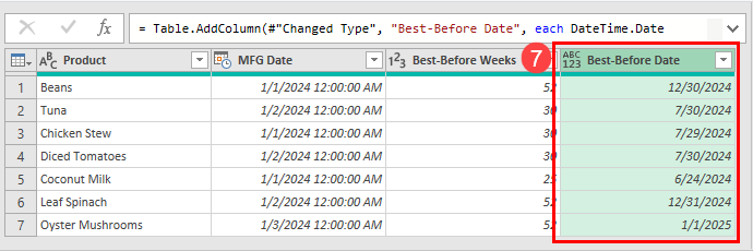 Adding weeks to a date in Excel using Power Query