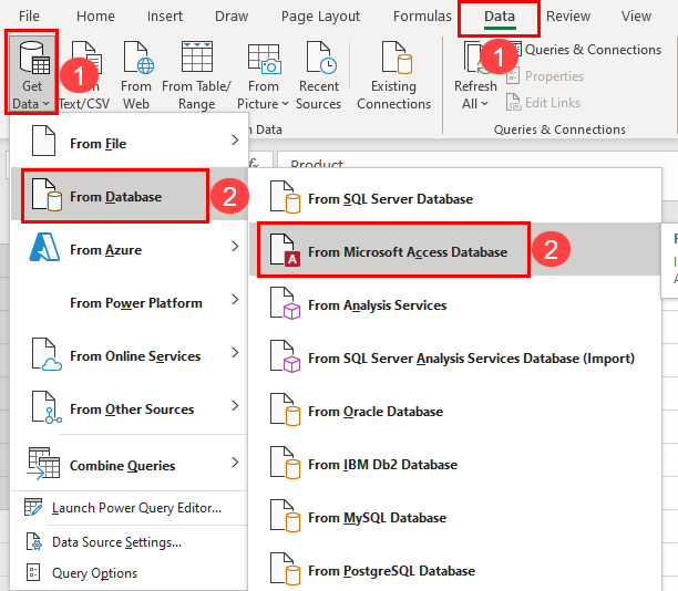 Importing database