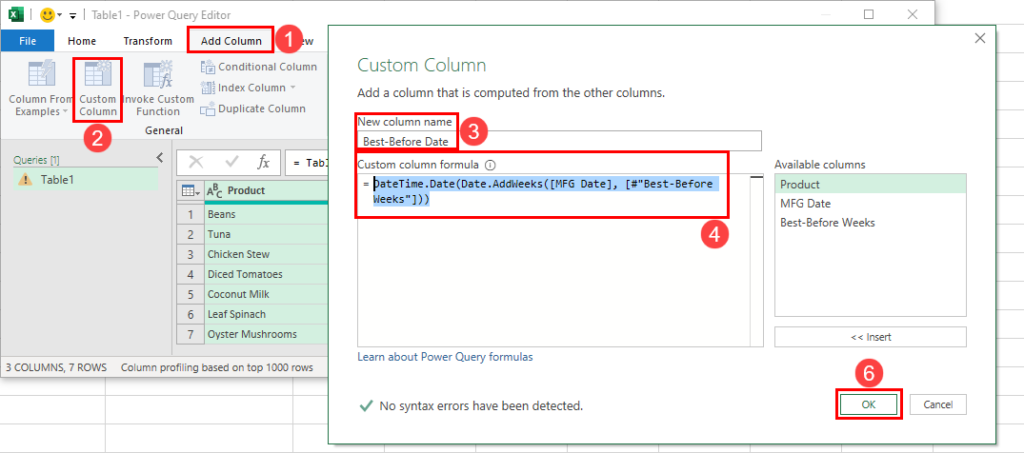 Setting up Power Query