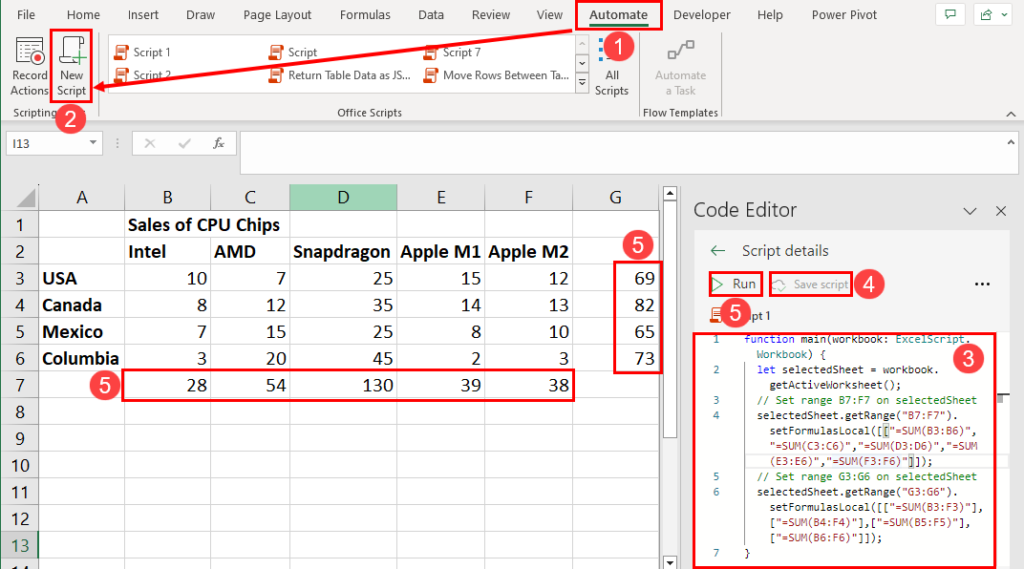 如何在Microsoft Excel中使用自动求和 – INFOXIAO