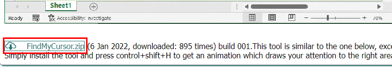 Download add-in