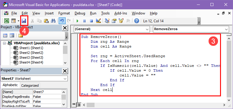 Pasting a VBA script