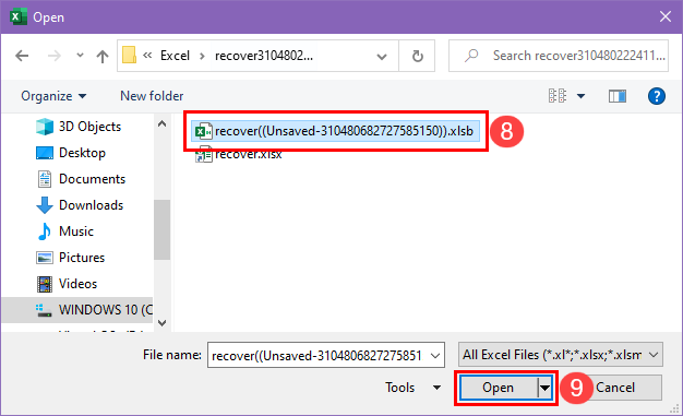 Recover from autorecovery
