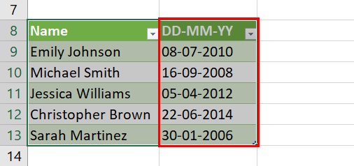 Date format changed using Power Query