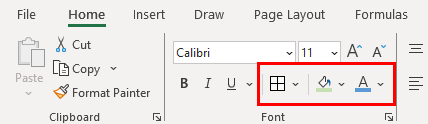 Color tools of Excel