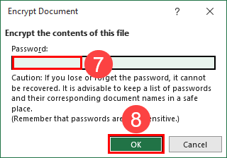 Protect with password