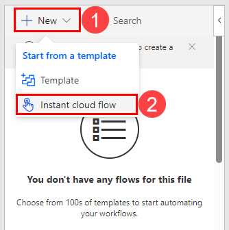 Create a flow