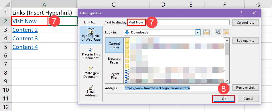 Editing anchor text in Edit Hyperlink