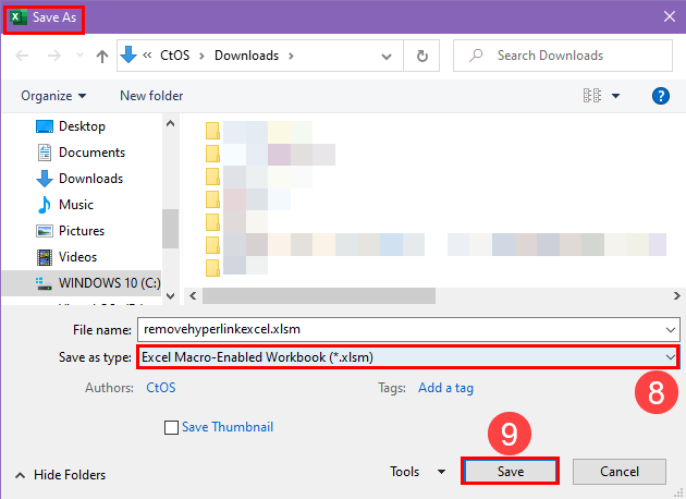 Saving a macro enabled wrokbook