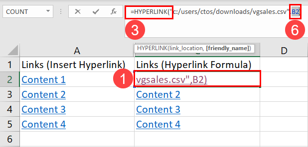 Selecting refernced cell or anchor text in Hyperlink formula