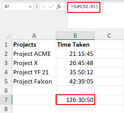 Adding time entries in Excel