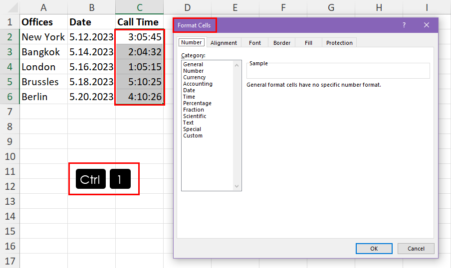 Reversing time formatting
