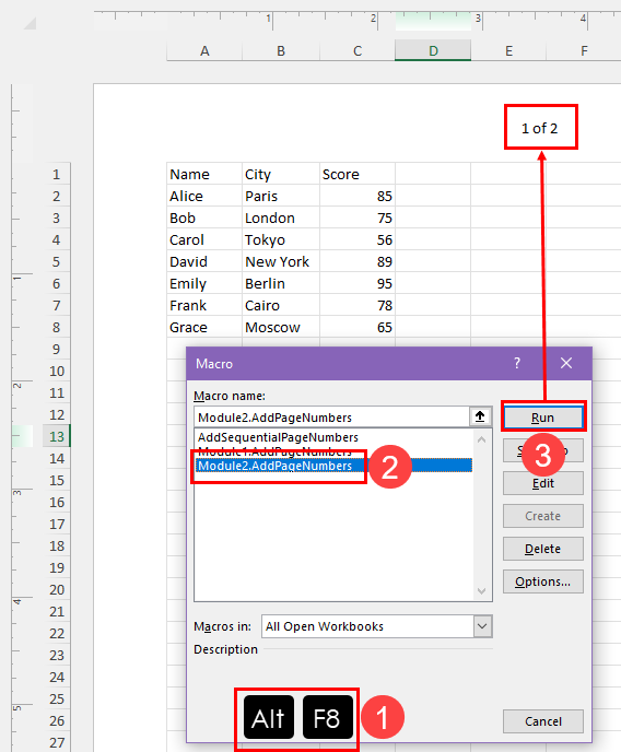 Running an Excel VBA