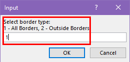 Select border type