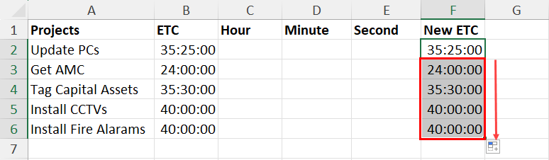 A TIME formula