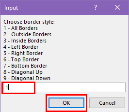 Input box border style