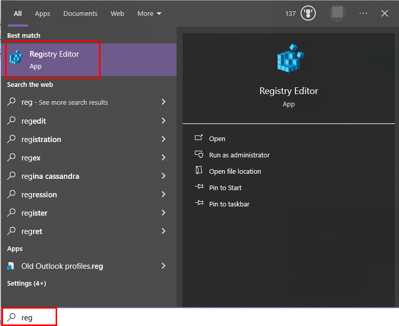 Open Registry app