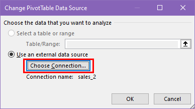 Choose a connection