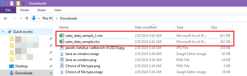 Compariosn of XLSX files