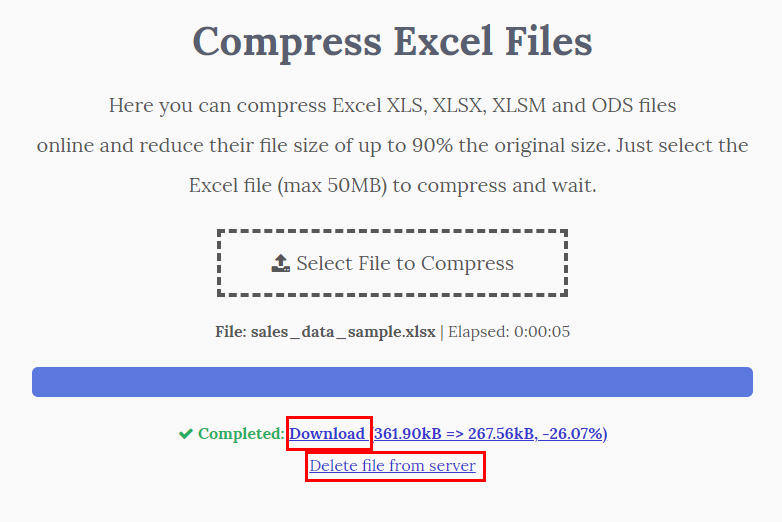 Delete file