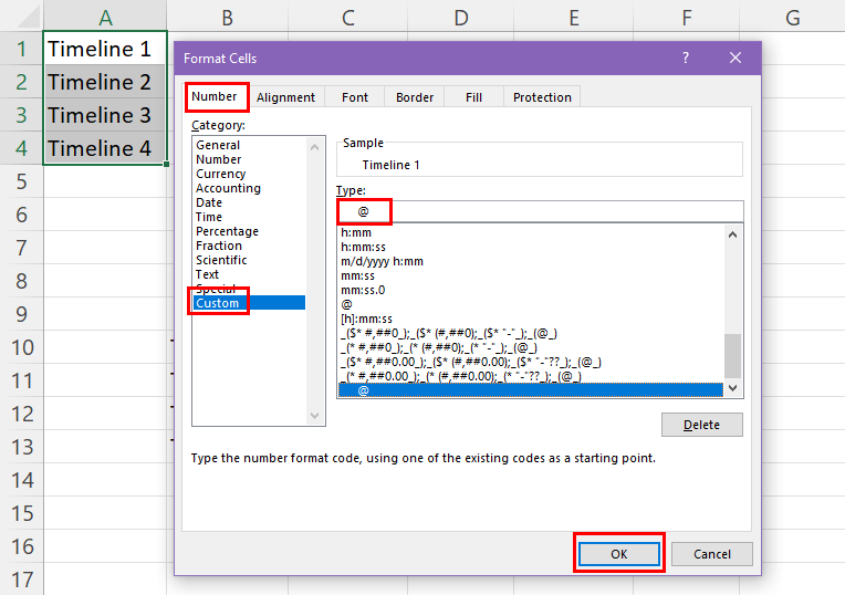 Entering a custom code