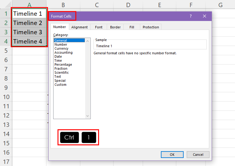 Format Cells tool