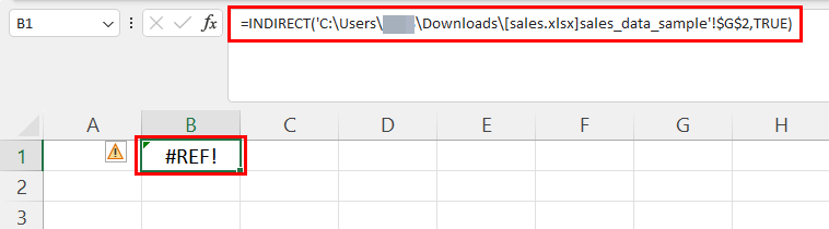 Workbook closed in INDIRECT formula