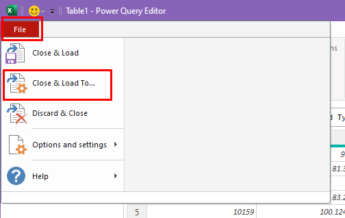 Close and load to