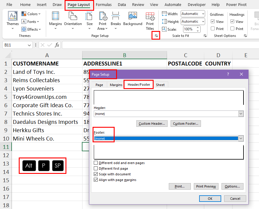 Footer drop down