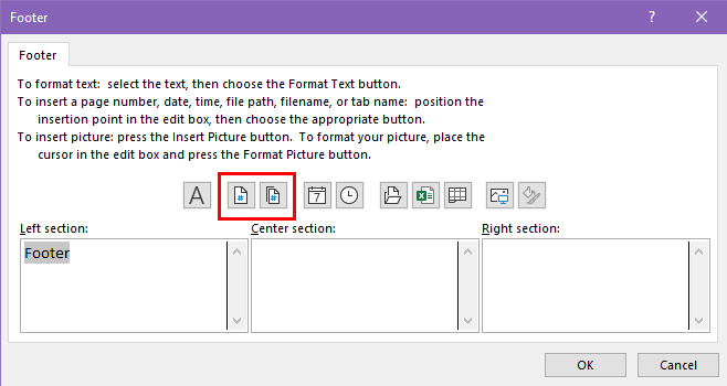 Insert Page Number