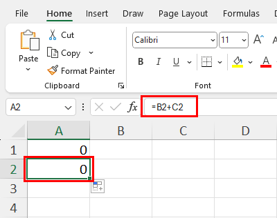 Relative reference changes with copying
