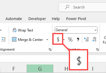 Accounting Number Format icon