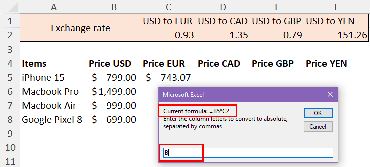 Making columns absolute