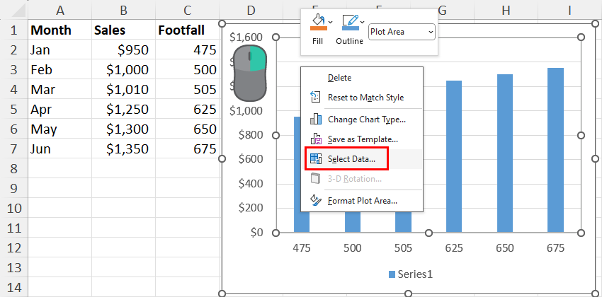 Select Data command