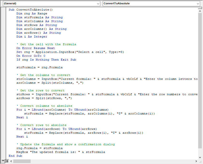 VBA script to add $ symbol