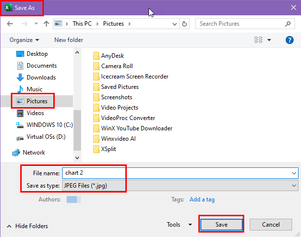 Save output file