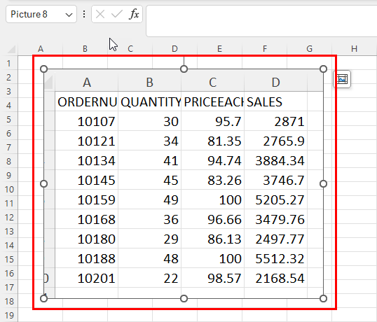 Screenshot generated on a worksheet