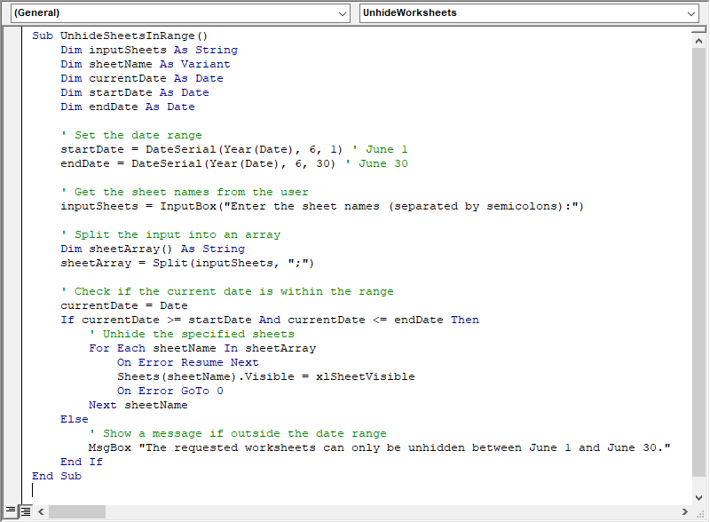 VBA script 4