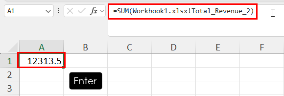 Calculate SUM formula with Named Range