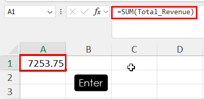 Calculate SUM formula