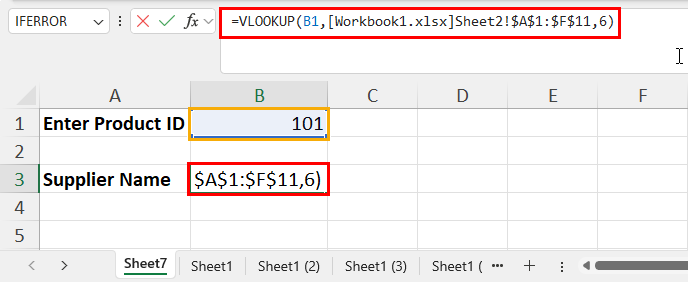 Constructing VLOOKUP formula