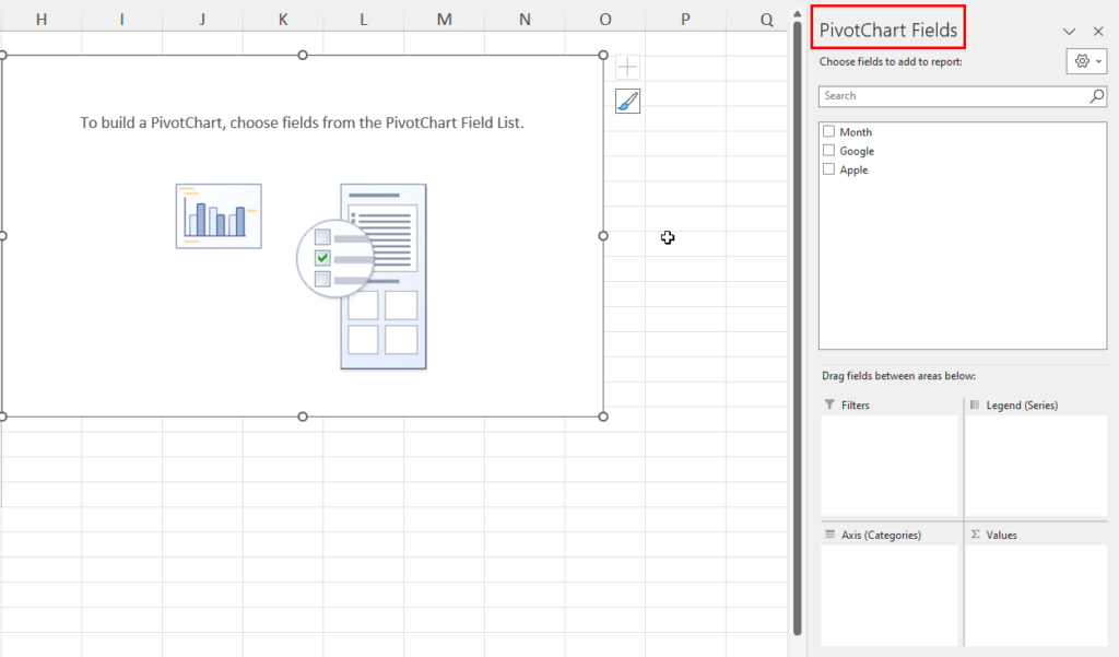 PivotChart Fields