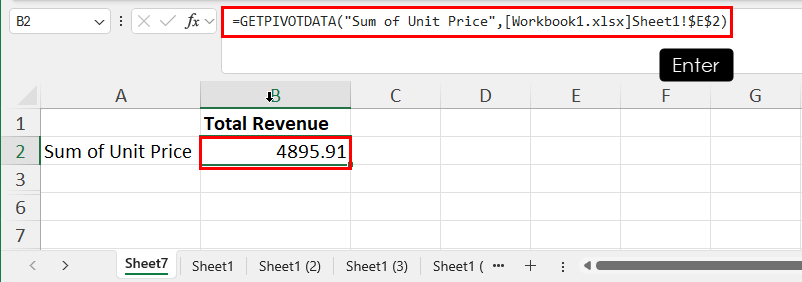 Reference to another PivotTable