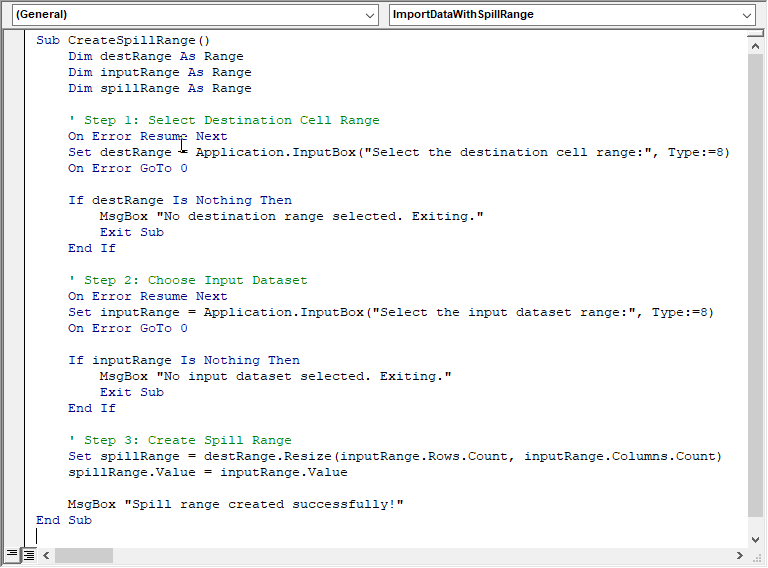 VBA script 1