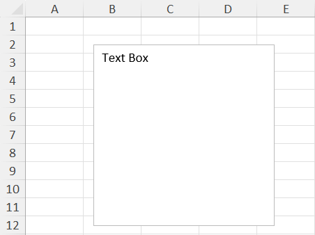 Excel Text Box using VBA