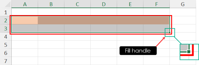 Location of Fill Handle